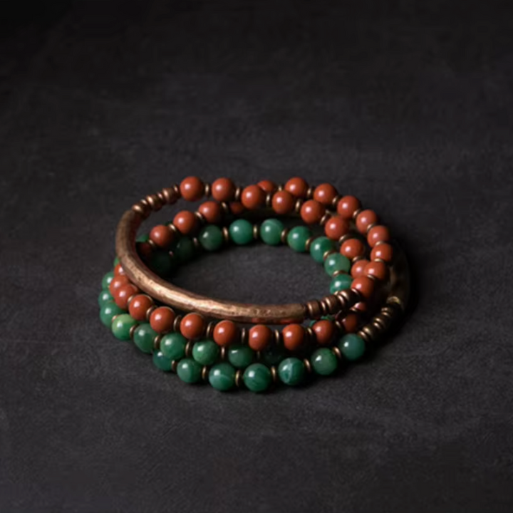 Jade & Kupfer Energie - Armband