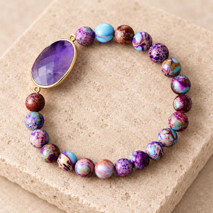 Kaiserjaspis Amethyst - Armband