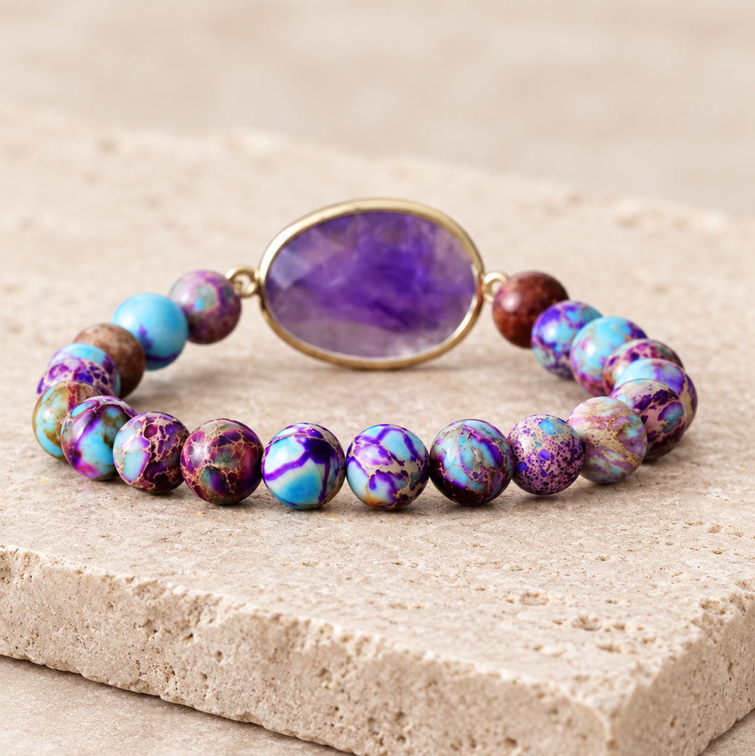 Kaiserjaspis Amethyst - Armband