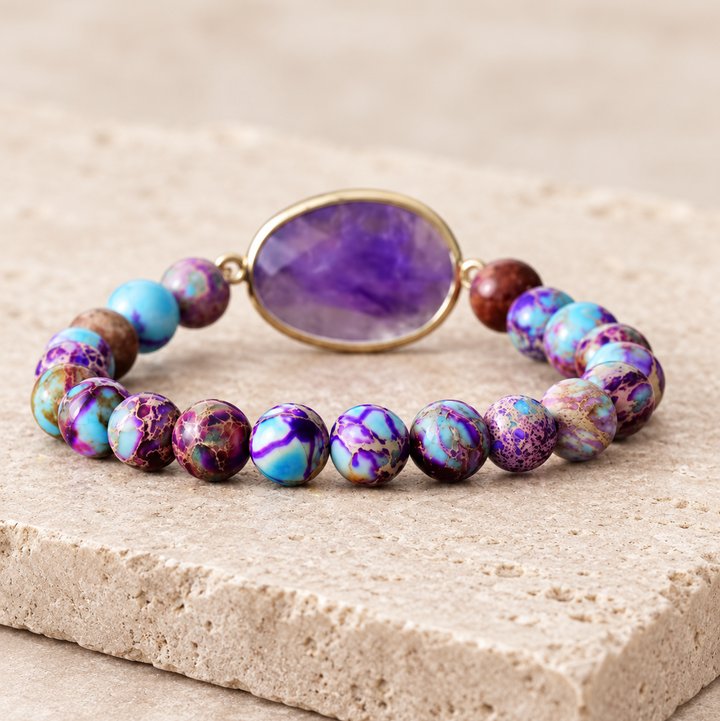Kaiserjaspis Amethyst - Armband