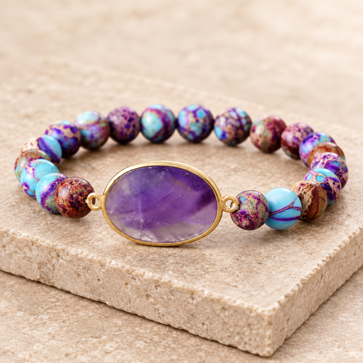 Kaiserjaspis Amethyst - Armband