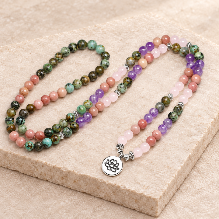 Lavendula Jaspis - Mala kette