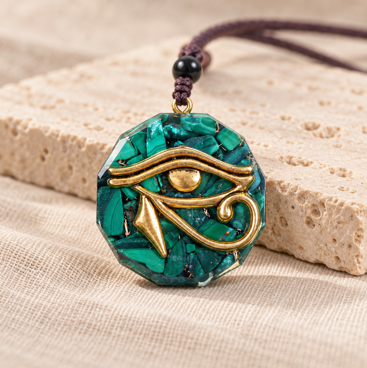 Malachit Orgon Eye - Kette