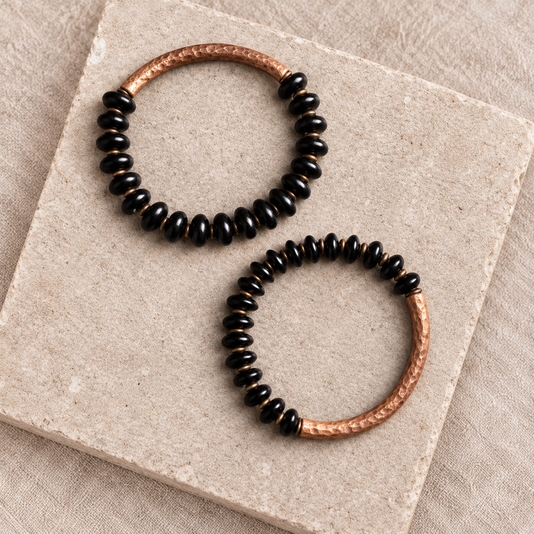 Mystio Obsidian Kupfer - Armband