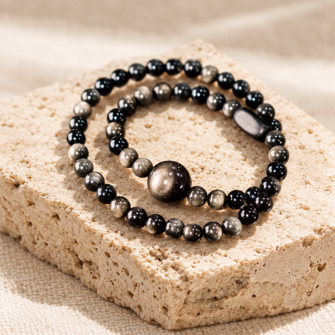 Noire Obsidian - Armband