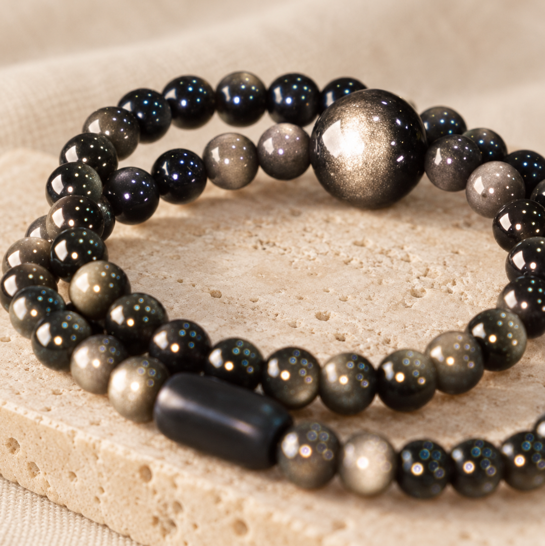 Noire Obsidian - Armband
