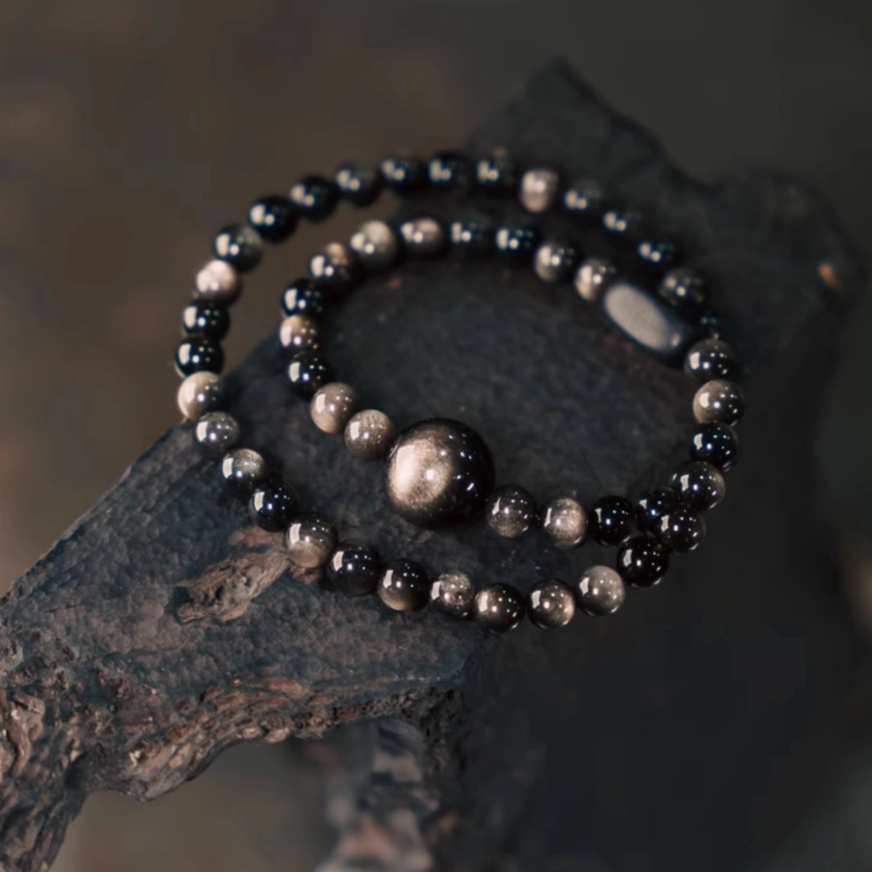 Noire Obsidian - Armband