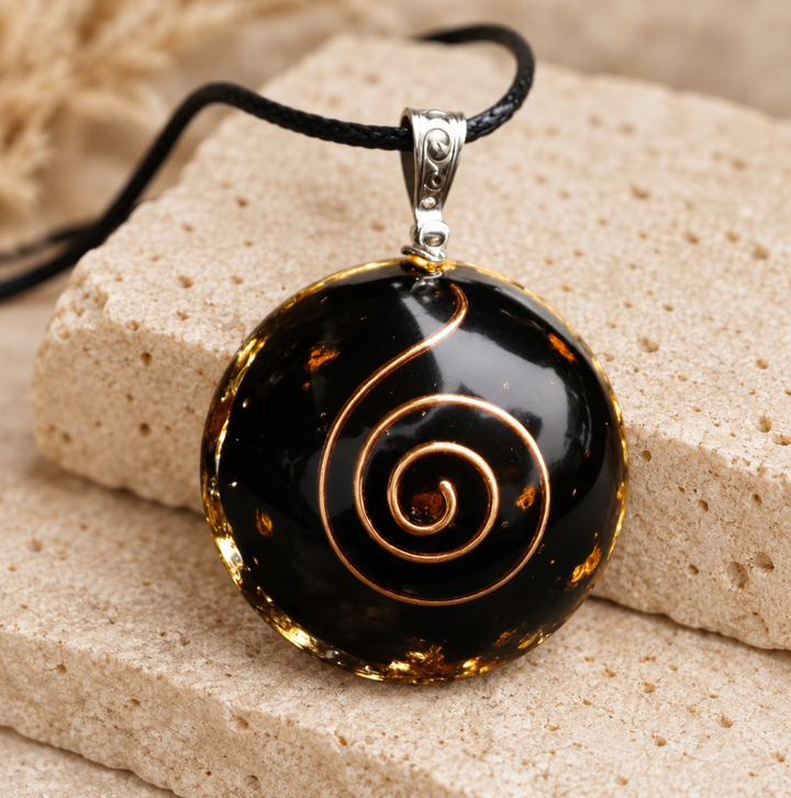 Obsidian Schutz Orgon - Kette
