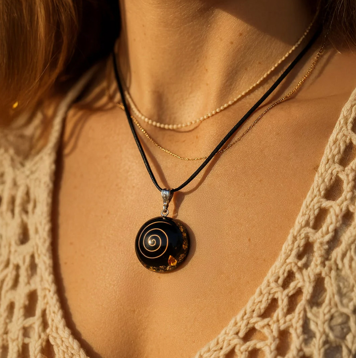 Obsidian Schutz Orgon - Kette