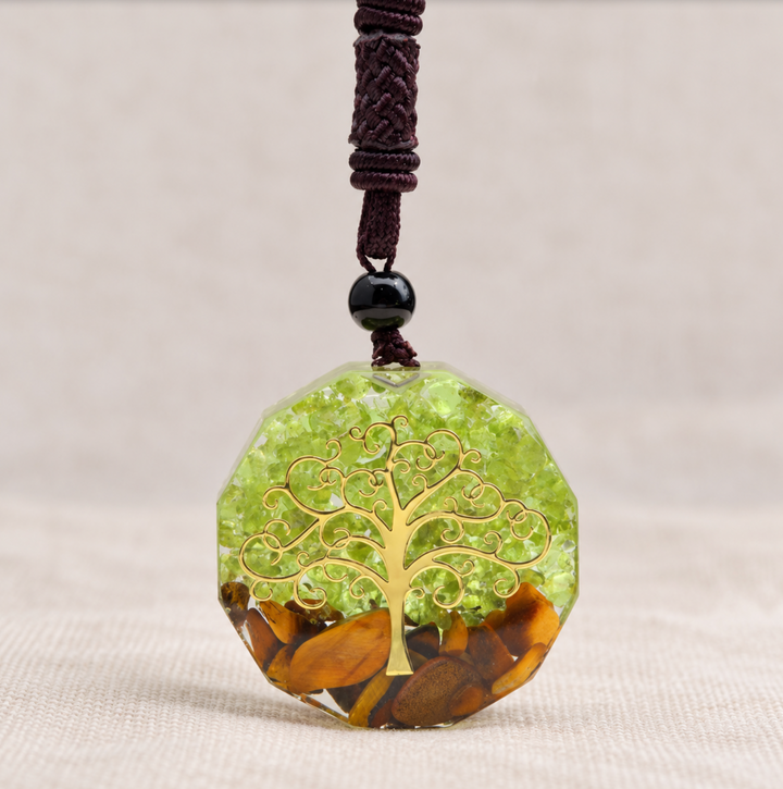 Peridot Lebensbaum - Kette