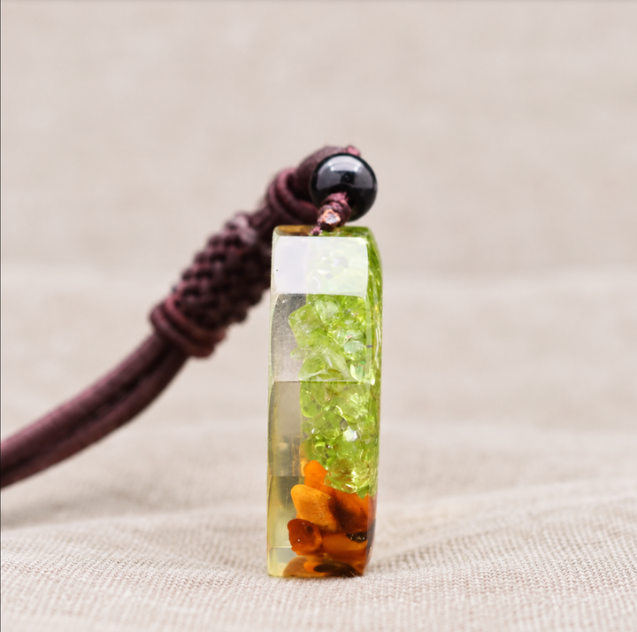 Peridot Lebensbaum - Kette