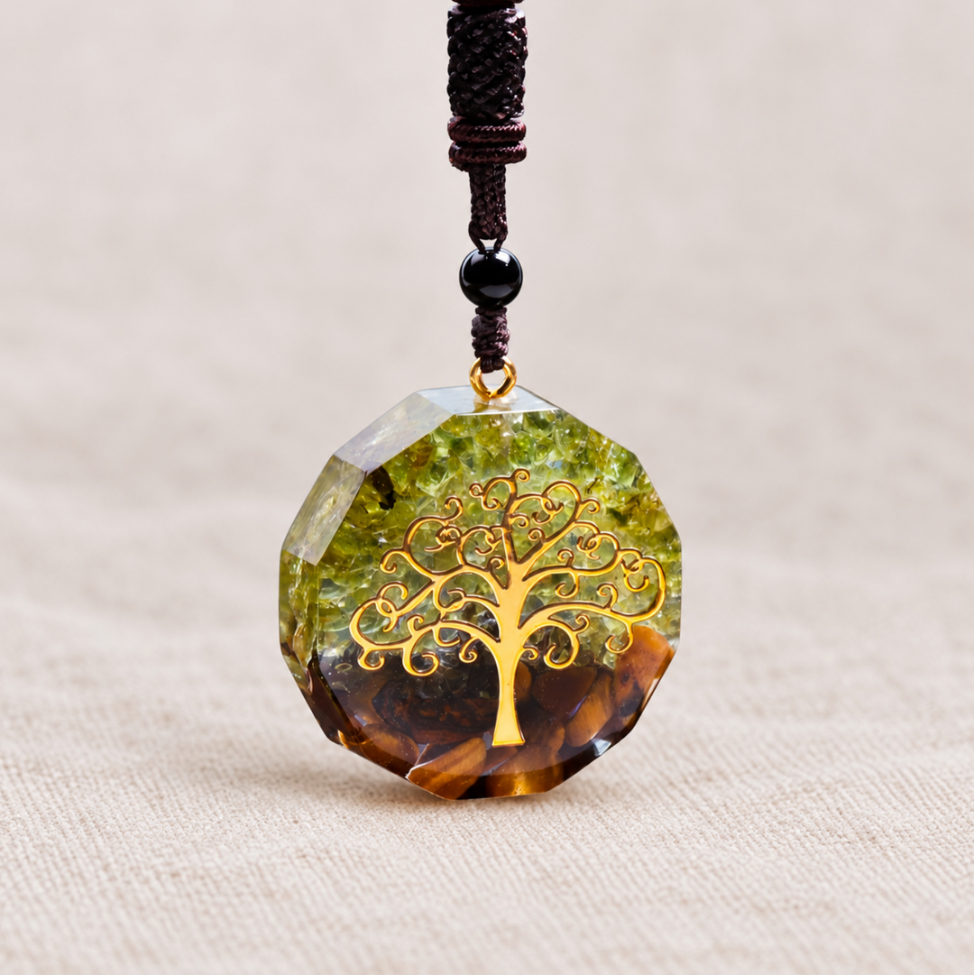 Peridot Lebensbaum - Kette