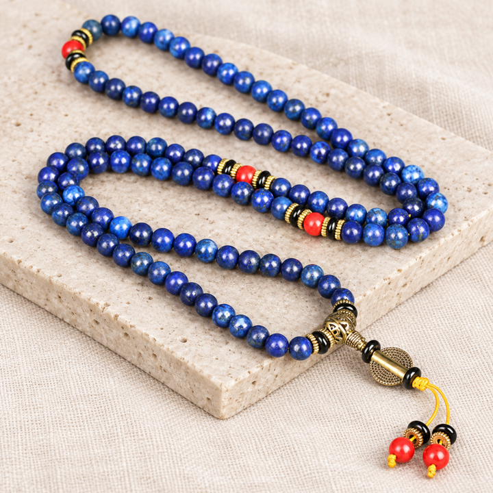 Tibetische Lapislazuli - Kette