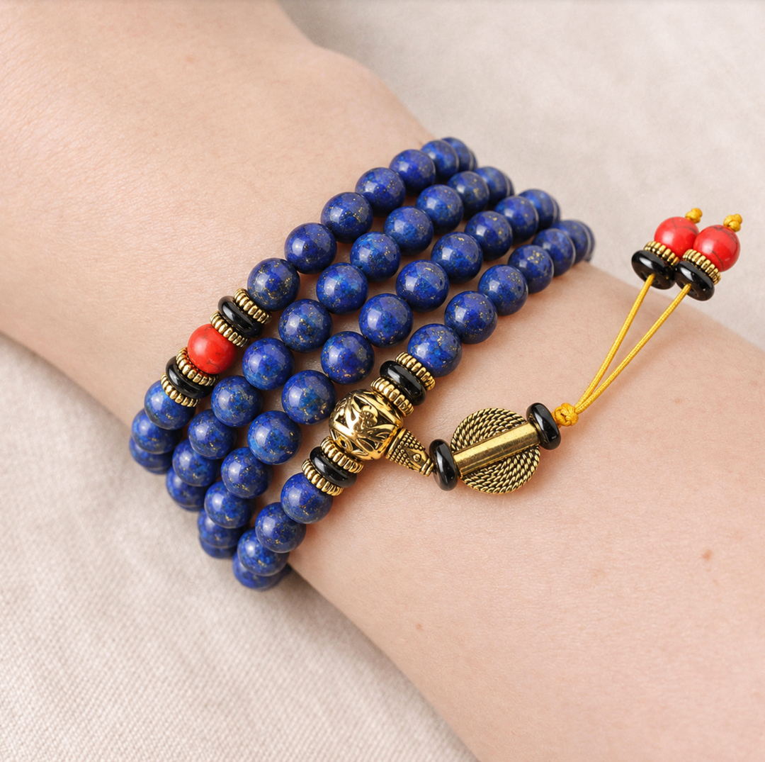 Tibetische Lapislazuli - Kette
