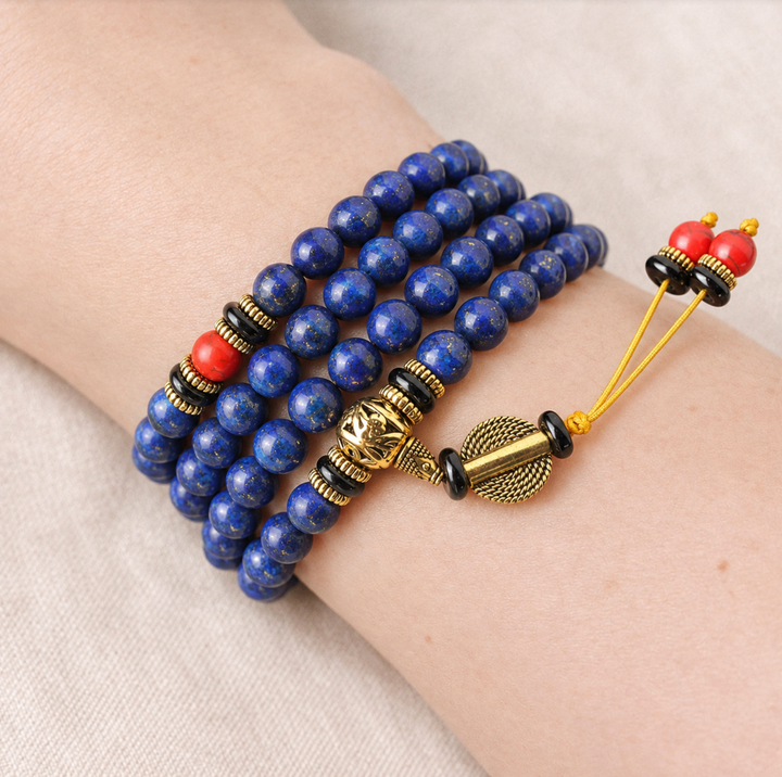 Tibetische Lapislazuli - Kette