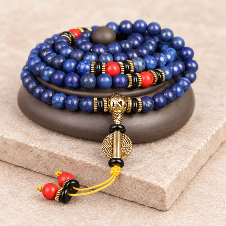 Tibetische Lapislazuli - Kette
