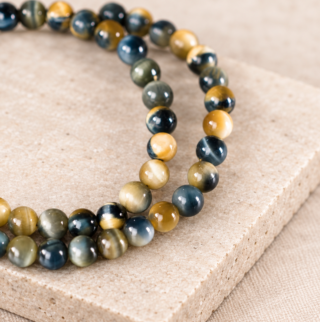 Tigerauge & Kupfer Energie - Armband