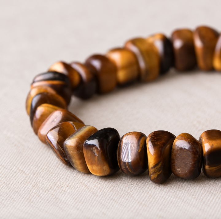 Tigerauge & Kupfer Energie-Armband