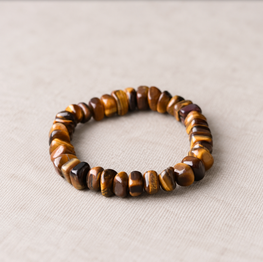 Tigerauge & Kupfer Energie-Armband