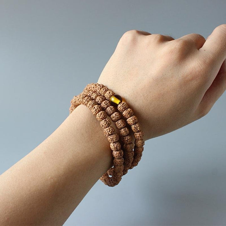Basic Rudraksha 108 Mala - Kette - LAMIVA.de - Yoga Schmuck - Spiritualität
