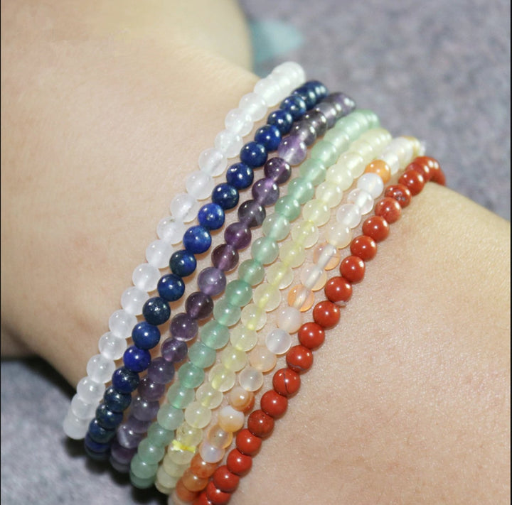 7 Chakra Edelstein - Armband Set - LAMIVA.de - Yoga Schmuck - Spiritualität