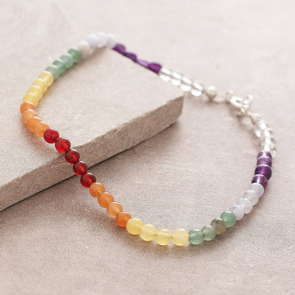 7 Chakra - Fusskette - LAMIVA.de - Yoga Schmuck - Spiritualität