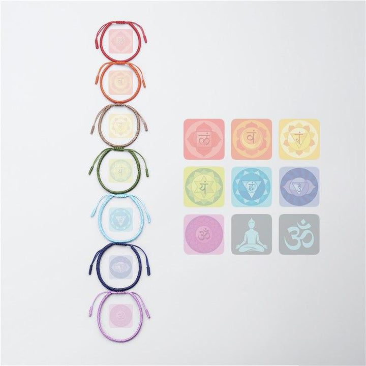 7 Chakra Glücksarmband - Set - LAMIVA.de - Yoga Schmuck - Spiritualität