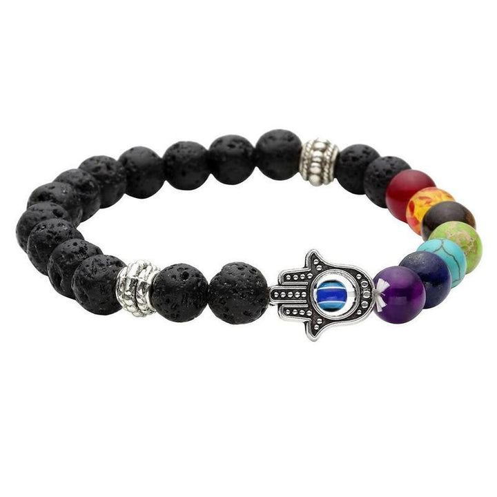 7 Chakra Hamsa - Armband - LAMIVA.de - Yoga Schmuck - Spiritualität