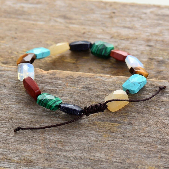 7 Chakra Naturliebe - Armband - LAMIVA.de - Yoga Schmuck - Spiritualität