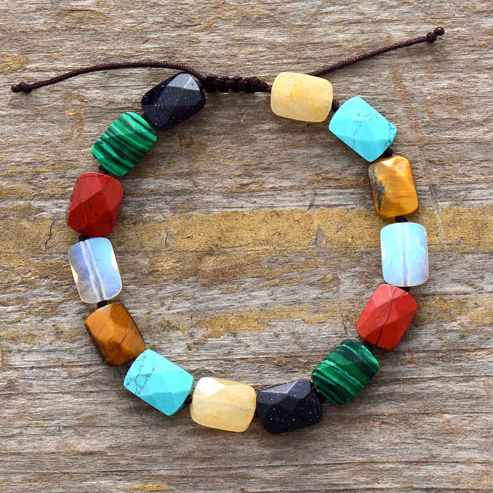 7 Chakra Naturliebe - Armband - LAMIVA.de - Yoga Schmuck - Spiritualität