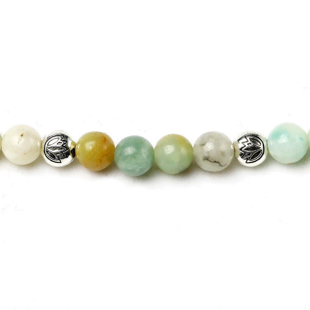 Shiny Amazonit - Mala Kette - LAMIVA.de - Yoga Schmuck - Spiritualität