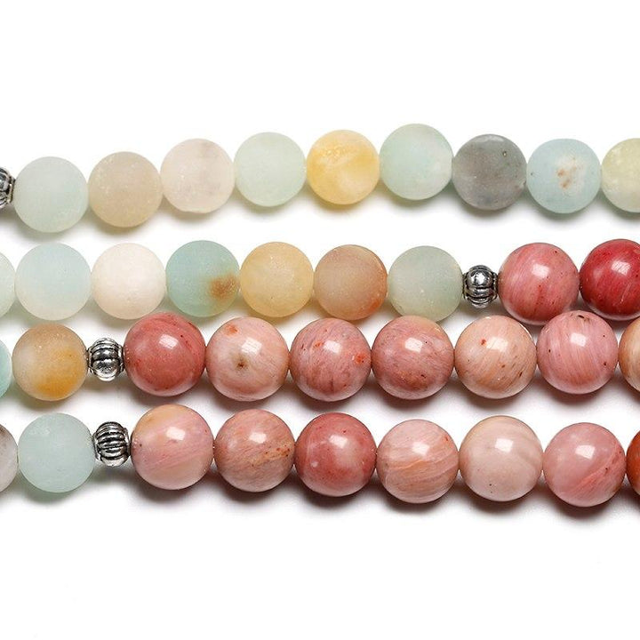 Natural Amazonit Rhodonit - Kette - LAMIVA.de - Yoga Schmuck - Spiritualität