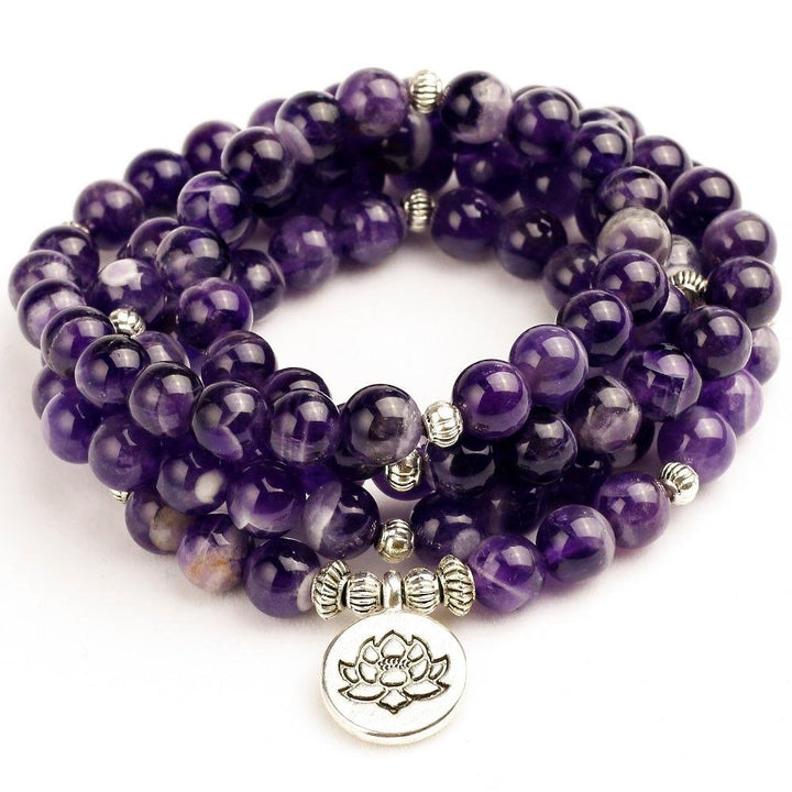 Maui Amethyst - Mala Kette - LAMIVA.de - Yoga Schmuck - Spiritualität