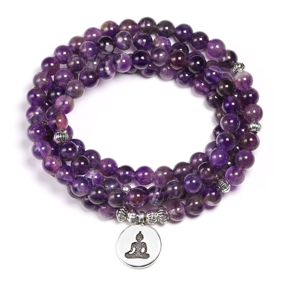 Maui Amethyst - Mala Kette - LAMIVA.de - Yoga Schmuck - Spiritualität