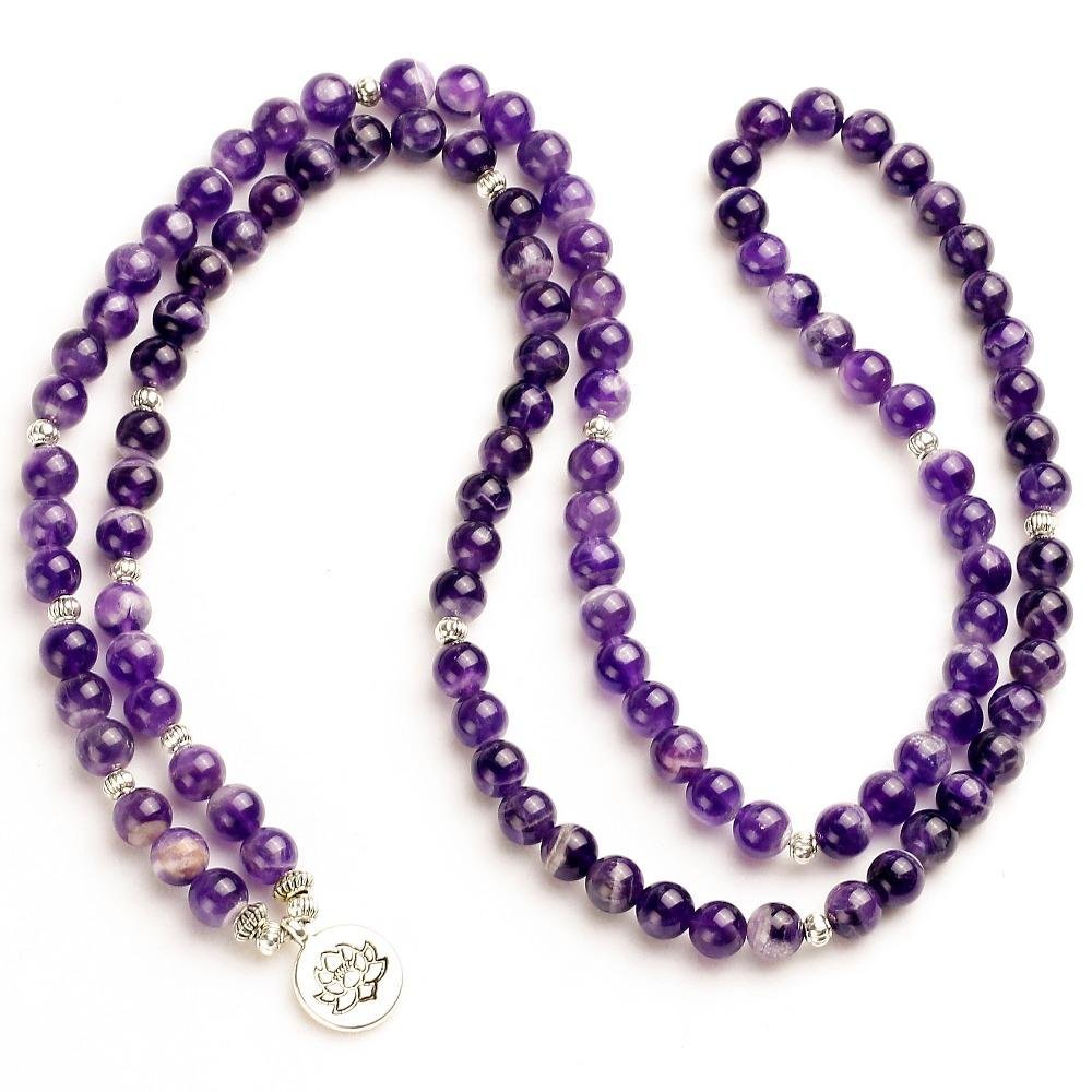 Maui Amethyst - Mala Kette - LAMIVA.de - Yoga Schmuck - Spiritualität