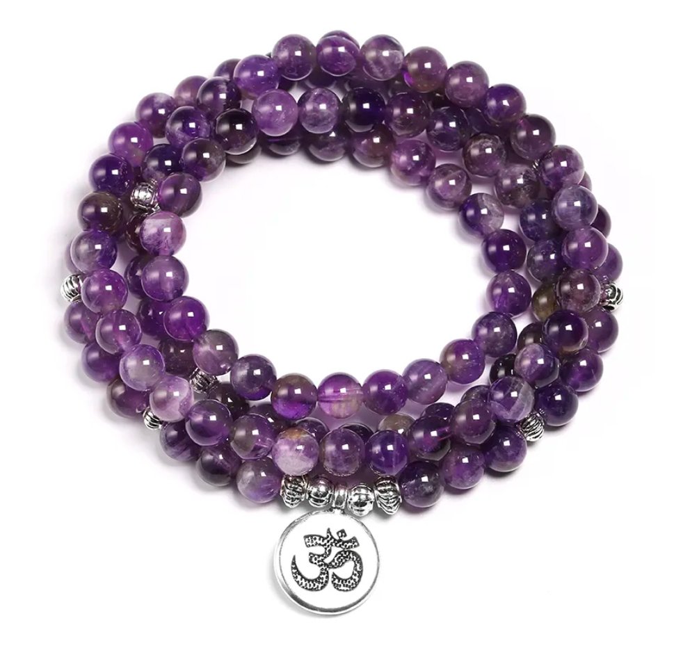 Maui Amethyst - Mala Kette - LAMIVA.de - Yoga Schmuck - Spiritualität