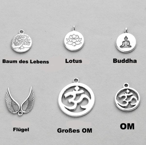 Natural Amazonit Rhodonit - Kette - LAMIVA.de - Yoga Schmuck - Spiritualität