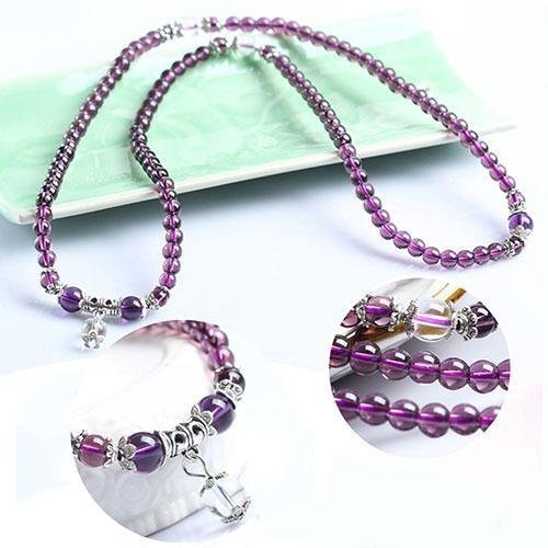 Bordeaux Buddha Amethyst - Kette - LAMIVA.de - Yoga Schmuck - Spiritualität