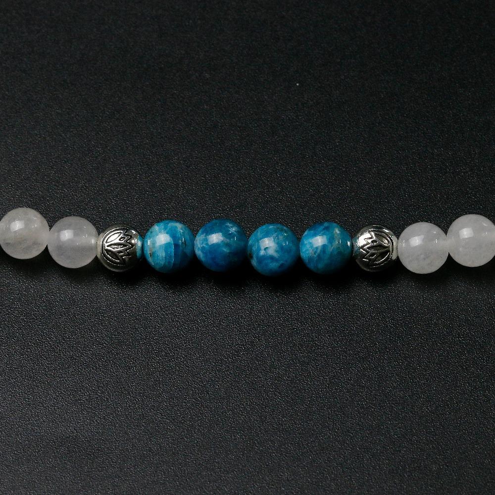 Blue Abstract Chalcedon - Kette - LAMIVA.de - Yoga Schmuck - Spiritualität