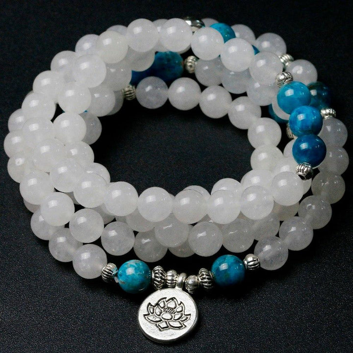 Blue Abstract Chalcedon - Kette - LAMIVA.de - Yoga Schmuck - Spiritualität