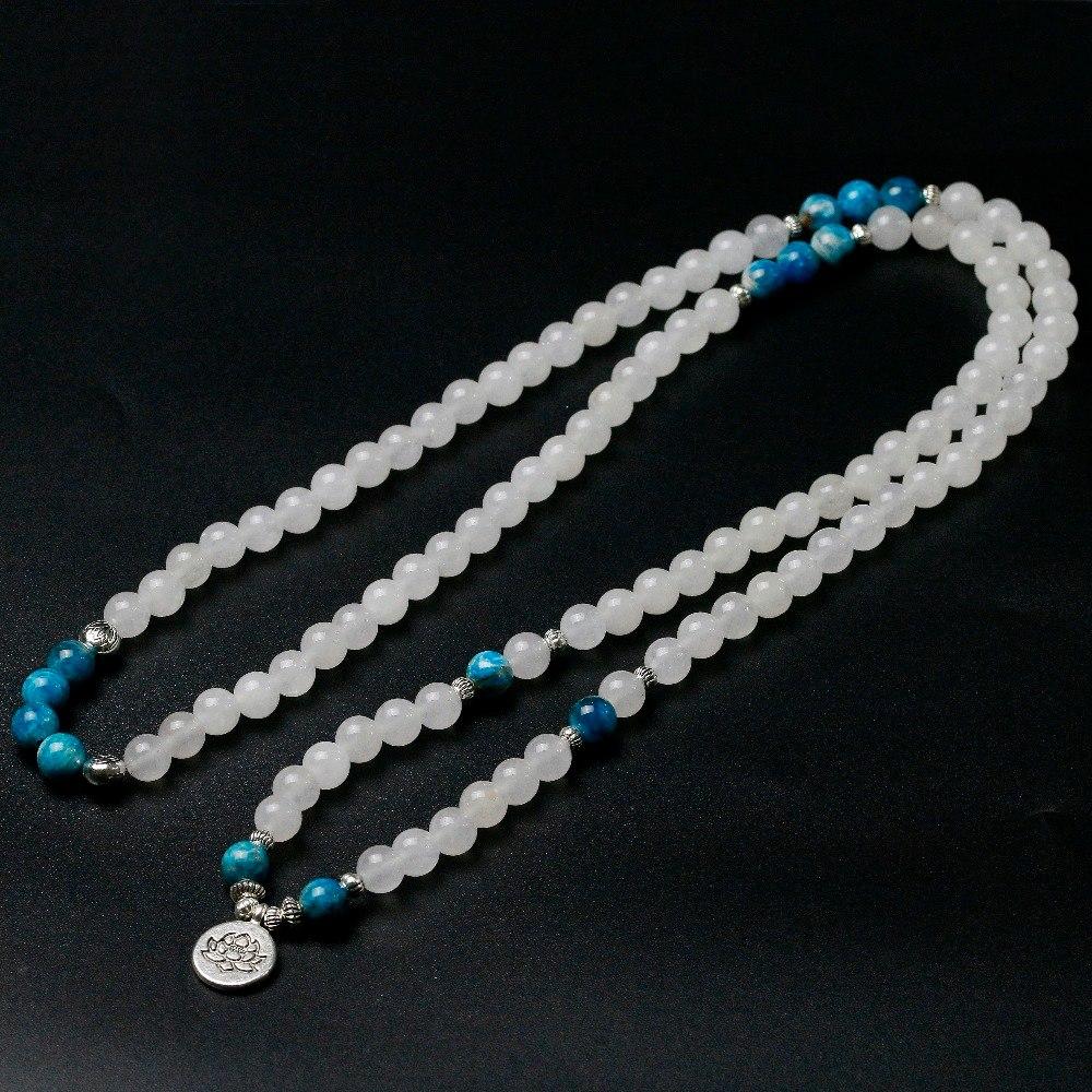 Blue Abstract Chalcedon - Kette - LAMIVA.de - Yoga Schmuck - Spiritualität