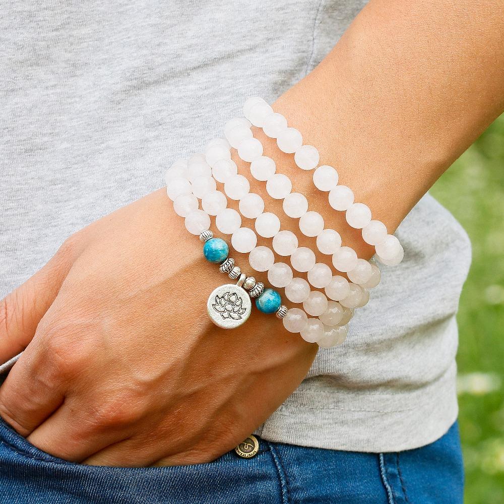 Blue Abstract Chalcedon - Kette - LAMIVA.de - Yoga Schmuck - Spiritualität