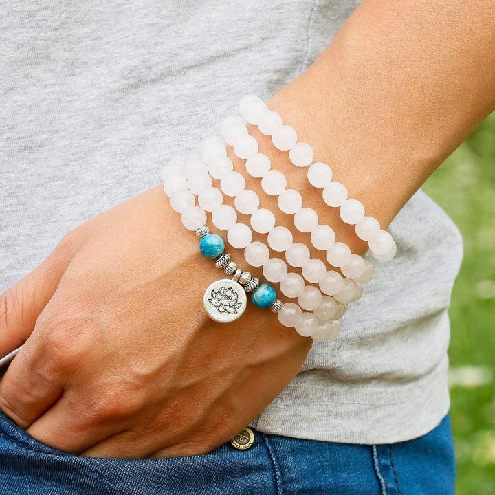 Blue Abstract Chalcedon - Kette - LAMIVA.de - Yoga Schmuck - Spiritualität