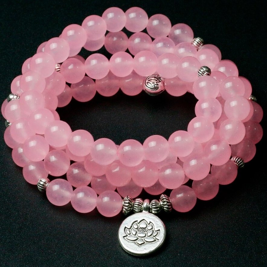 Glowing Rose Chalcedon - Kette - LAMIVA.de - Yoga Schmuck - Spiritualität