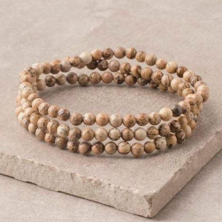 Jaspis Erdung - Armband Set