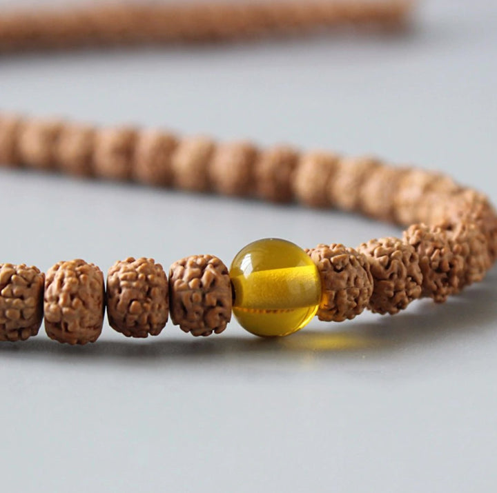 Basic Rudraksha 108 Mala - Kette - LAMIVA.de - Yoga Schmuck - Spiritualität