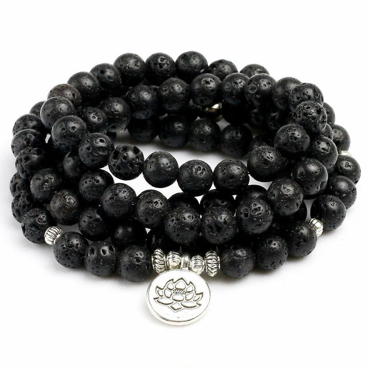 Black Vulcano - Mala Kette - LAMIVA.de - Yoga Schmuck - Spiritualität