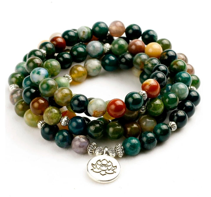 Natural Onyx - Mala Kette - LAMIVA.de - Yoga Schmuck - Spiritualität