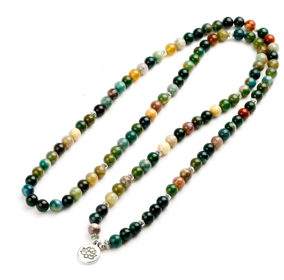 Natural Onyx - Mala Kette - LAMIVA.de - Yoga Schmuck - Spiritualität