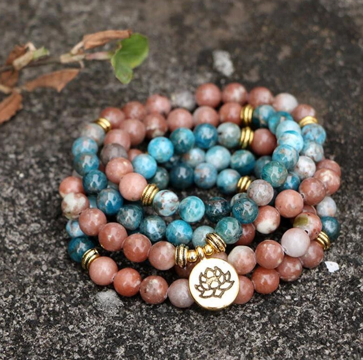Rhodonit Apatit - Mala Kette